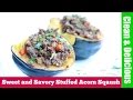 Sweet and Savory Stuffed Acorn Squash | Clean & Delicious