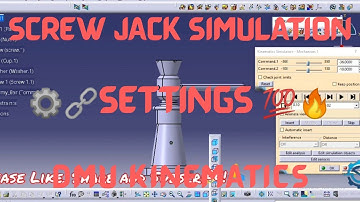 Screw Jack Simulation Settings In CATIA Part 2 | DMU Kinematics | Consilio Solution