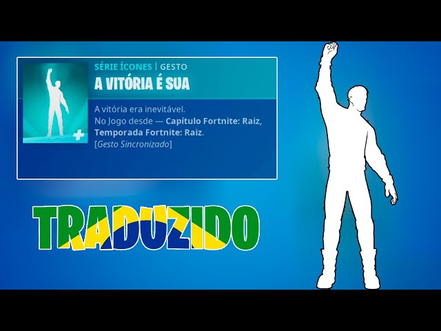 TRADUÇÃO DO EMOTE - BUST A MOVE - FORTNITE 