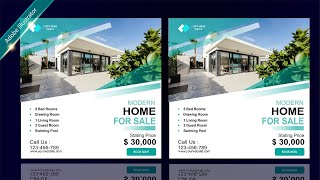 How to Design Real Estate Social Media Banner | Adobe Illustrator Tutorial