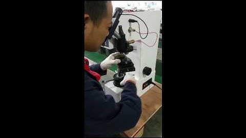 Operation of universal hardness tester HBRVD 187.5