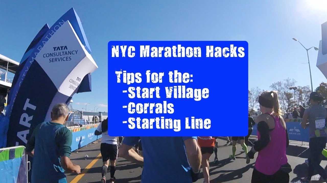 New York City Marathon Corral Chart