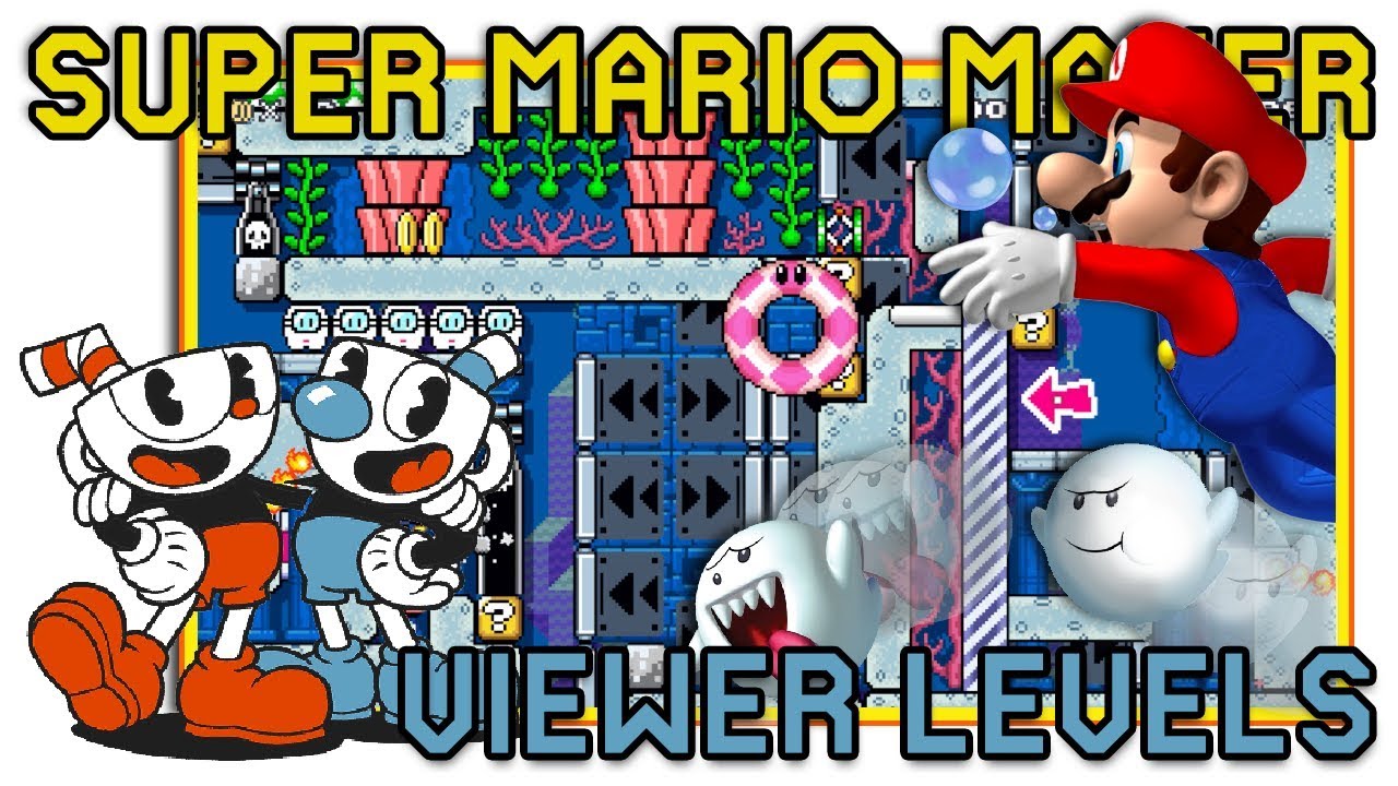 Super Mario Maker - Cuphead, 1 Screen puzzle, & more - Viewer Levels