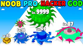 Spinner Evolution Merge in NOOB vs PRO vs HACKER vs GOD