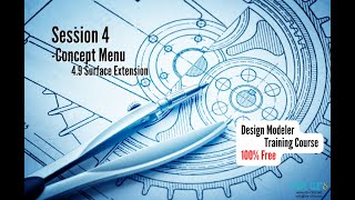 ANSYS Design Modeler Full Free Course, Session 4.9: Surface Extension