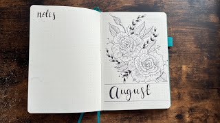 Plan With Me - August 2026 Bullet Journal Set Up