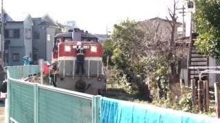 （2014/01/21）烏山線用蓄電池車EV-E301系 甲種輸送その２