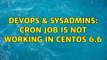 DevOps & SysAdmins: Cron job is not working in centos 6.6