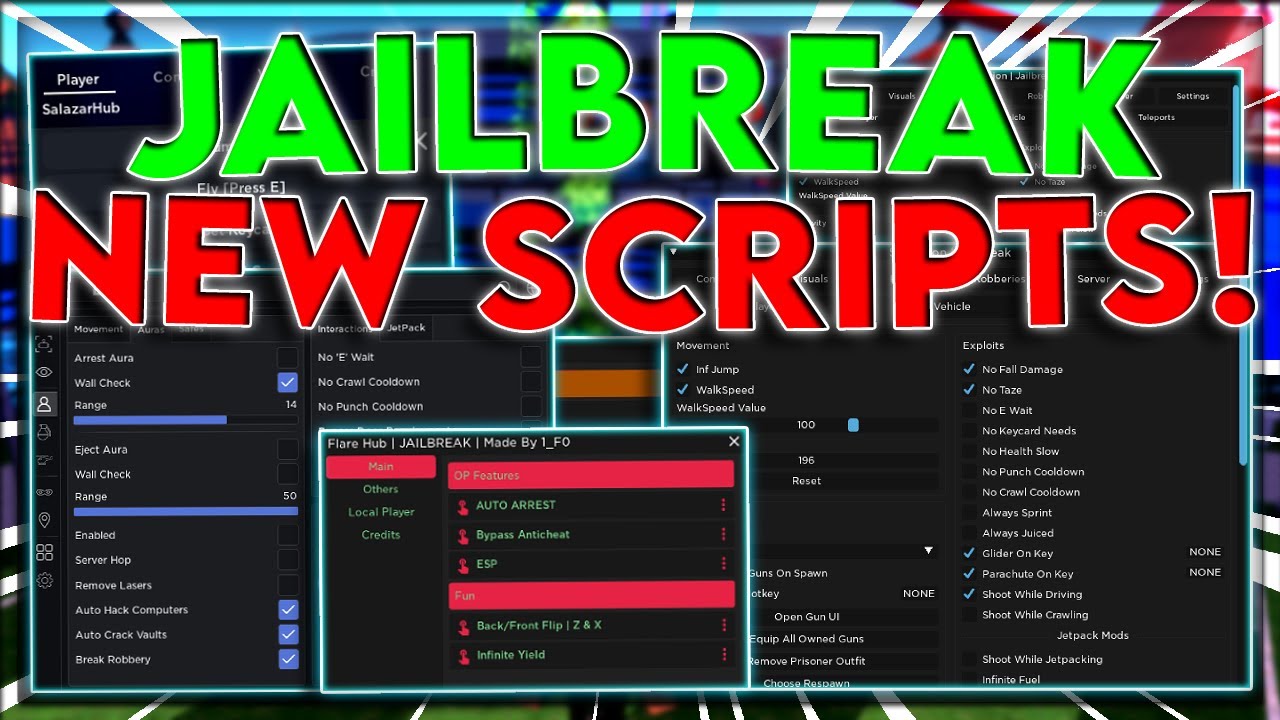 Jailbreak Script NEW – Get Weapons, Full Auto, Fly & More – Caked