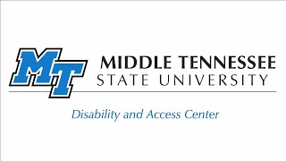 Creating Accommodation Letters - MTSU Students (New)