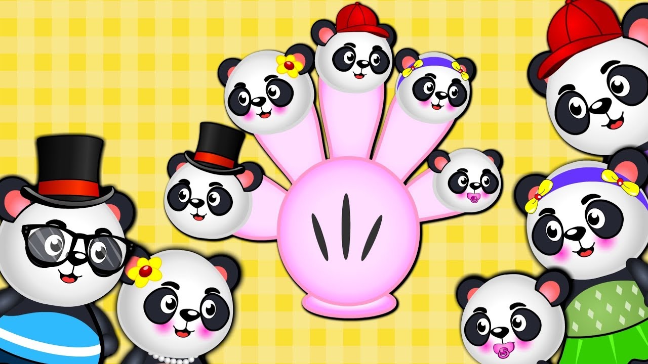 Little Panda Dancing(Finger family) Rhyme For Kids Finger Family