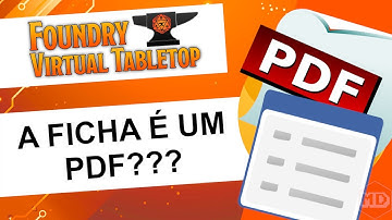 Ficha de Personagem Como PDF no Foundry VTT