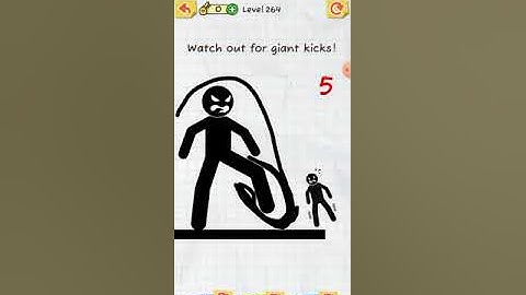 #draw 2 Save Stickman Puzzle Level 264 #shorts #youtube