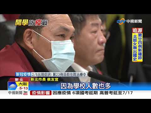 停課標準拍案! 1班1例全班停課.1校2例全校停課│中視新聞 20200220