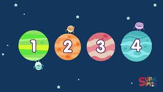8 Little Planets   Counting Song With The Bumble Nums!   Super Simple Songs