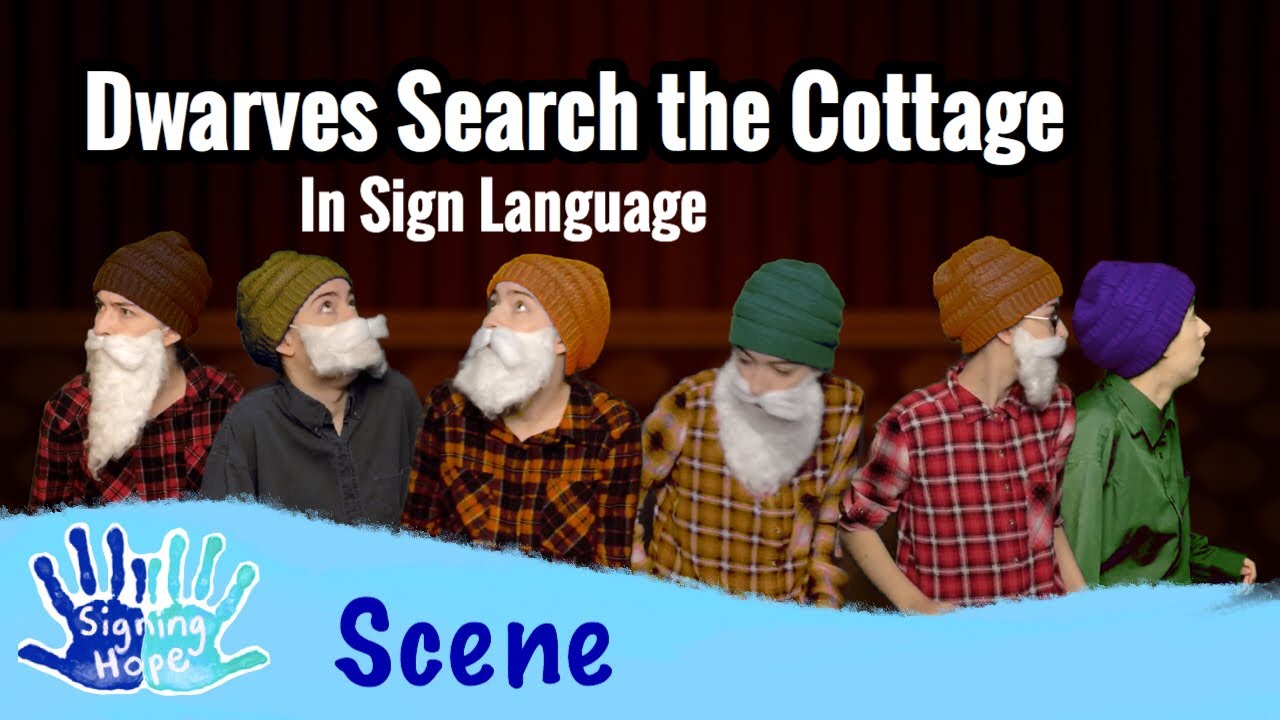 Seven Dwarves Search the House - ASL Scene