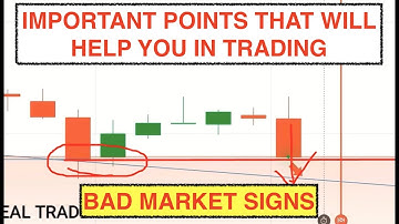 Important binary option points that will help you in trading - bad market signs - make money online