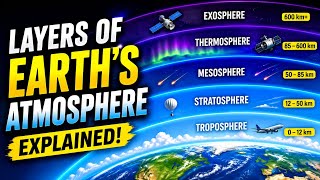 5 Layers of Earth's Atmosphere in Easy Way#MS STUDY