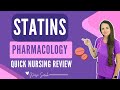 Pharmacology of Statins Quiz