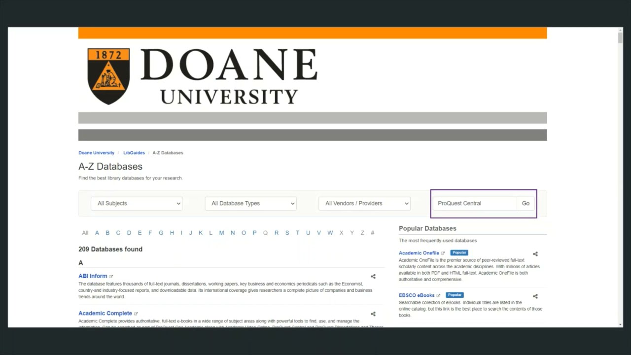Get Started - Research Basics - LibGuides at Doane University