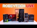 How to Build a PC - Robeytech LIVE - Giveaways + $1000 Build ( 3600x / 2060 KO)