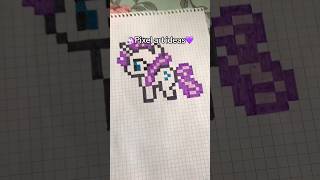 💜pixel art ideas🦄 #rarity #mylittlepony #pixelart #pixelpen #artstyle #pixelartideas #unicorn