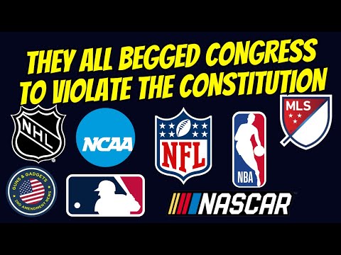 Unbelievable!? ALL Major Sports Leagues BEG Congress To Violate The Constitution!!