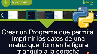 arrays – python (figura triangulo hacia la derecha)