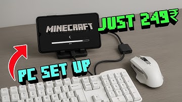Playing Minecraft with Keyboard And Mouse In Mobile!😱 MALAYALAM
