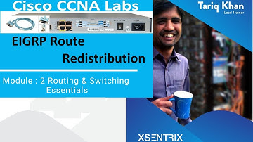 Free CCNA | Lab 11 EIGRP Implementation Route Redistribution | Cisco Training Urdu | Hindi