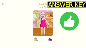 Dop 3 LEVEL 128 Dress up the doll (ANSWER KEY) DOP 3 Displace One Part Gameplay Walkthrough Solution