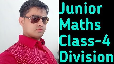 Junior Maths Class -4 Division Ex-7B Q-1 All Parts