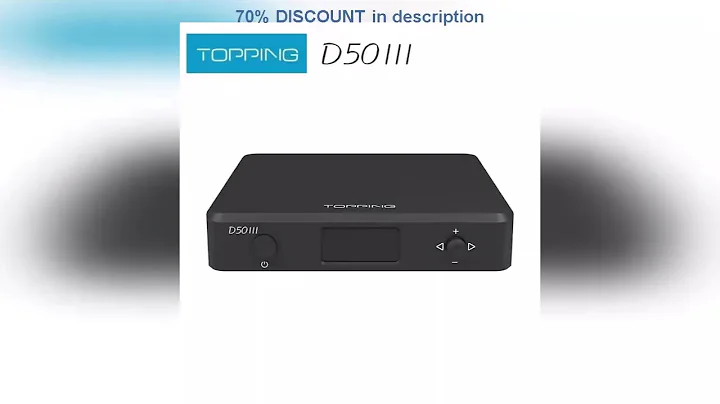 A must-have product! TOPPING D50 III Desktop HiFi DAC Double ES9039Q2M PCM768 DSD512 With Remote C