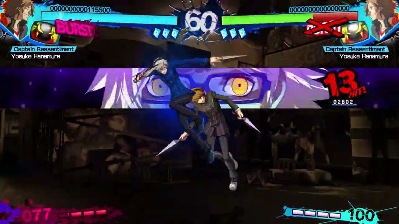 P4AU Shadow Yosuke 5k damage combo