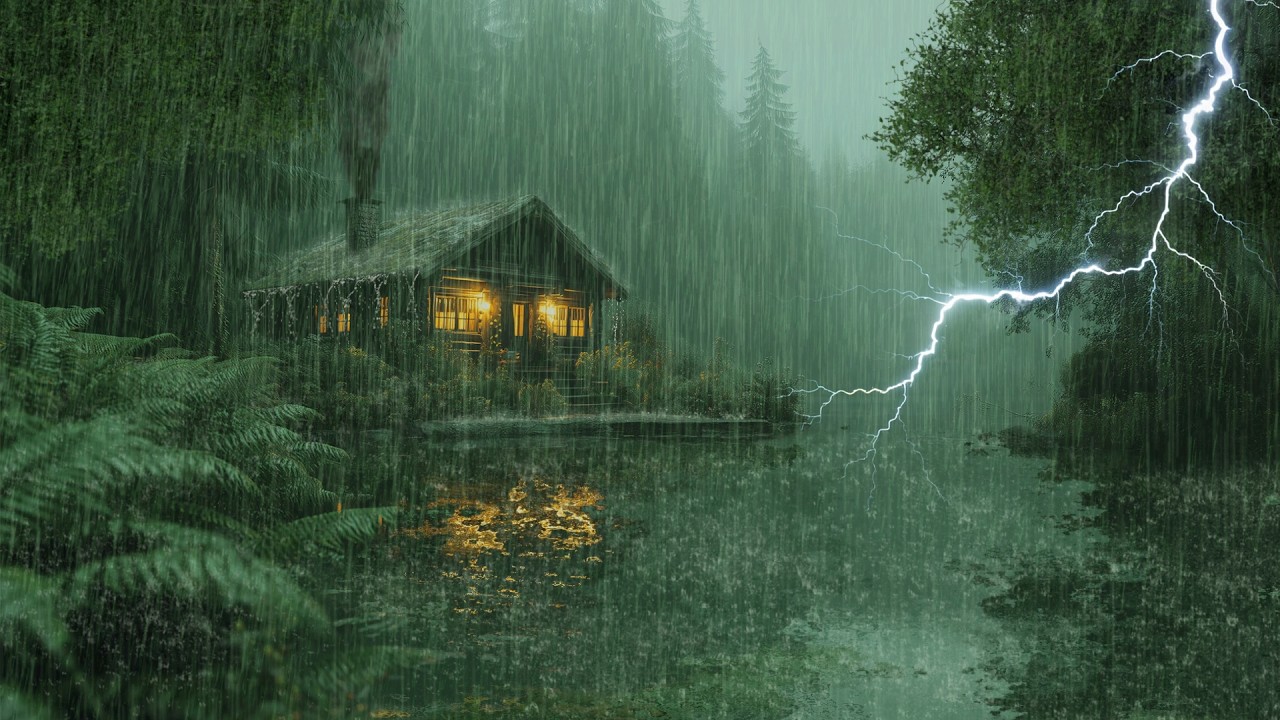 HEAVY RAIN AND THUNDER SOUNDS - DEEP SLEEP | Thunderstorm for Sleeping - Rain Sound Comfort #2