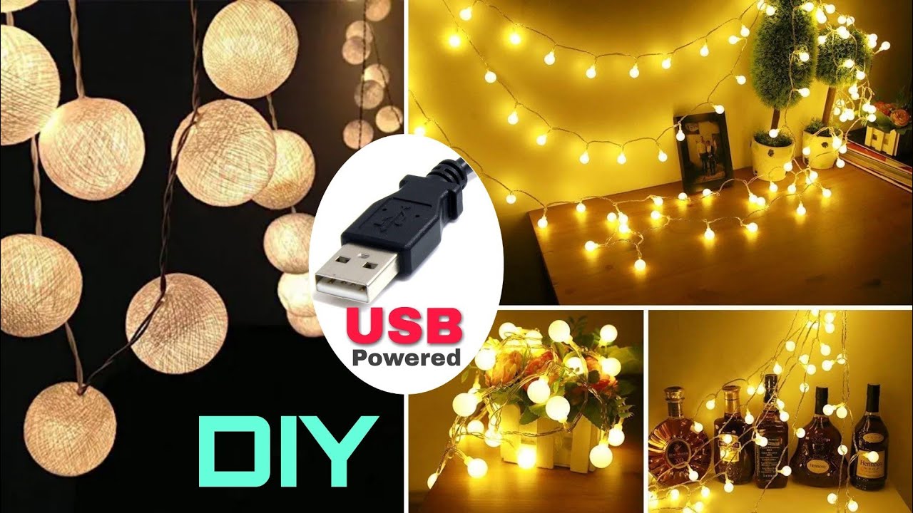 Battery Powered LED Fairy Light Lamp - DIY 