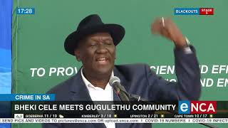 Bheki Cele meets Gugulethu community