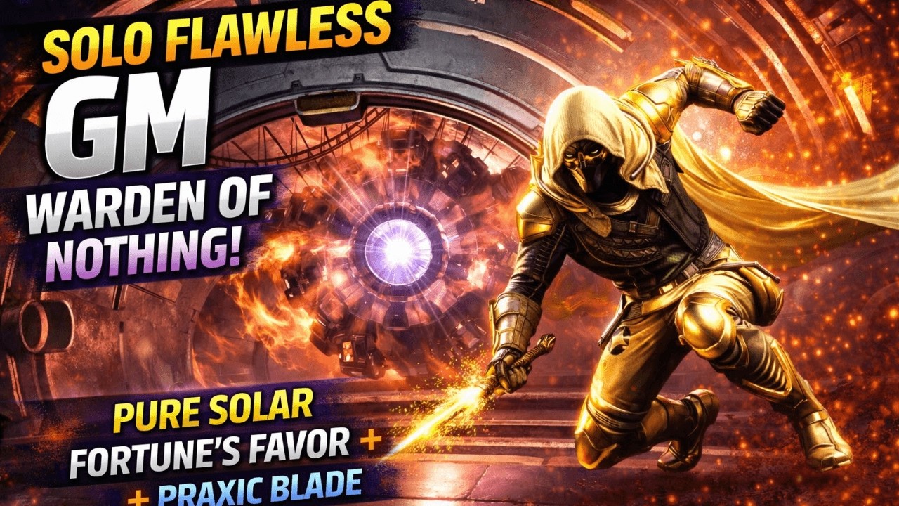 Solar Hunter Solo Flawless Warden of Nothing GM - Destiny 2 Renegades