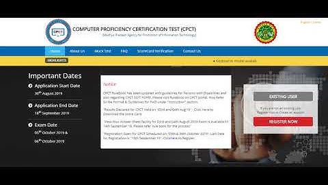 COMPUTER PROFICIENCY CERTIFICATION TEST (CPCT)