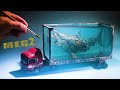 How to make  megalodon shark transported in a giant fish tank dioramaclayepoxy resinthe meg2