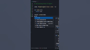 Calculating Area of Square Using Python | Calculating Area of Square |@codewallah