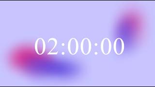 2 Hour Silent Timer ⏰ | Soft Ending Alarm | No Music | Focus, Study, Work, Reading &amp; Productivity