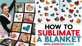 How to Sublimate A Blanket With BIG Custom Photos!