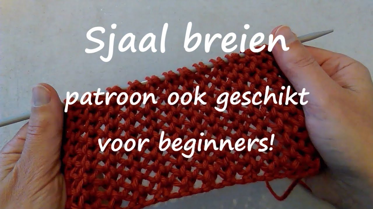 Sjaal breien voor beginners - YouTube