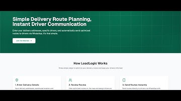LoadLogic - automate your delivery route planning