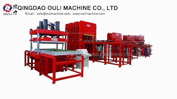 Customized rubber tiles Vulcanizing press machine, Recycling powder Rubber mat making press machines