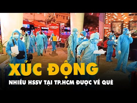 Video Nhiều học sinh, sinh viên xúc động vì được đưa về quê... - youtube