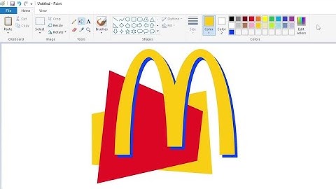 How to draw the McDonald
