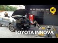 Toyota innova equipped with fuel efficiency improvement devices on the dyno
