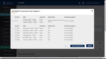 Course Enrolment - Enrol in a Course from Search - UTSC